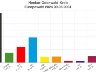 Europawahlergebnis 2024 im Neckar-Odenwald-Kreis